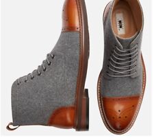 Moretti Stance 7-Eye Wool Leather Cap Toe Boot. US size: 10.5