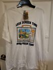 T-shirt HOMME SMOKEY THE BEAR Less Screen Time More Green Time XLARGE NEUF