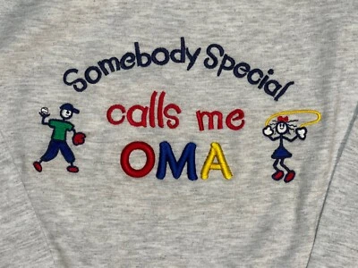 Толстовка GILDAN LS вышитая Somebody Special Calls Me OMA размеры S и 3XL - Изображение 1 из 3