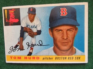 1955 Topps Set Break #116 Tom Hurd Off Center Strong Corners - Picture 1 of 2
