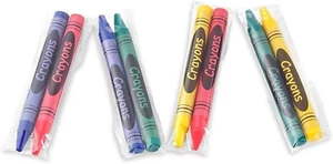 1,000 Sets of 2-Packs in Cello 2,000 Total Bulk Crayons Restaurants Party Favors - Picture 1 of 12