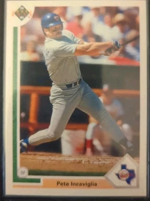 Pete Incaviglia "Texas Rangers". 1991 Upper Deck Baseball Card #453 - Image 1 of 2