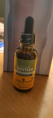 Suplemento herbal Herb Pharm Gentian restauración sistema gastrointestinal 1 OZ Foto 1 de 3