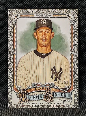 2025 Topps Allen & Ginter #182 - Jorge Posada - Gold Filigree /50 — 第 1/2 张图片