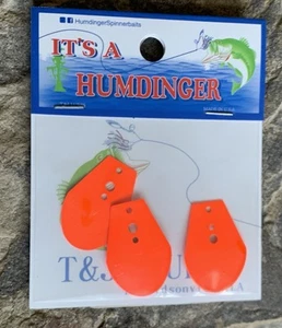 Humdinger Zig Zag #4 Blades. Orange. 3 Pack. New - Picture 1 of 5