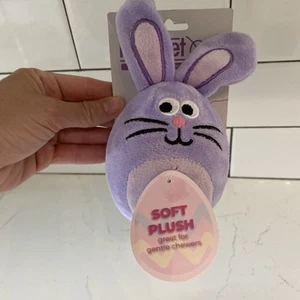Multipet Dog Toy Purple Rabbit Bunny Very Soft Plush With Squeaker - Picture 1 of 7