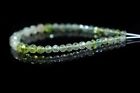100 Genuine Green Prehnite Gemstone Faceted Round 65 Loose Beads For Jewelry