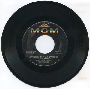 CONNIE FRANCIS Among My Souvenirs / God Bless America US 1959 MGM 12841 45rpm - Picture 1 of 2