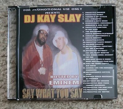 DJ Kay Slay Hosted By Eminem"Say What You Say" MIX CD RARE OG Mixtape New 🔥  Foto 1 de 3