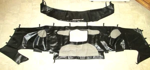 MOPAR Front End Cover Bra 1996-2000 Chrysler Sebring Convertiblee Black Two Pce. - Picture 1 of 15