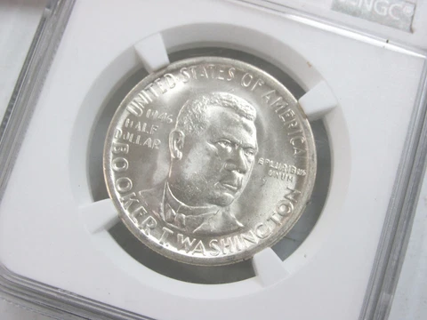 1946-S Booker T. Washington Commemorative Half Dollar NGC MS65 Q3DK Cover