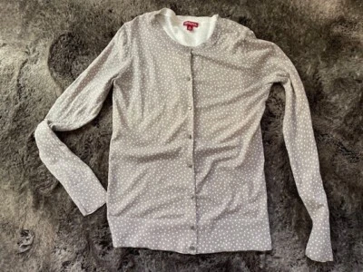 Suéter Merona Gris con Lunares Blancos Manga Larga Talla Mediana Foto 1 de 4