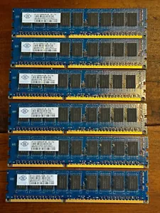 6GB 6x 1GB NANUA Ram Memory Kit-TESTED-FAST SHIPPING - Picture 1 of 4