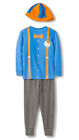 Blippi Toddler Pajamas 3 Pc Cotton Pants Top Hat Costume