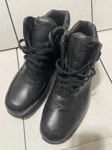 Mens Nike Air Max Goadome ACG Triple Black  Leather Boots Sz 10.5 - Picture 1 of 22
