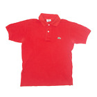 Lacoste Polo Shirt Red Short Sleeve Mens Xs