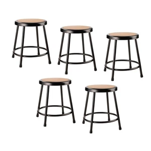 (5er-Pack) NPS® 18" Schwerlast Stahl Hocker, schwarz - Bild 1 von 5