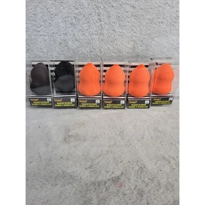 Spirit Halloween 化妆搅拌机 海绵美容搅拌机 橙色 黑色 — 第 1/4 张图片