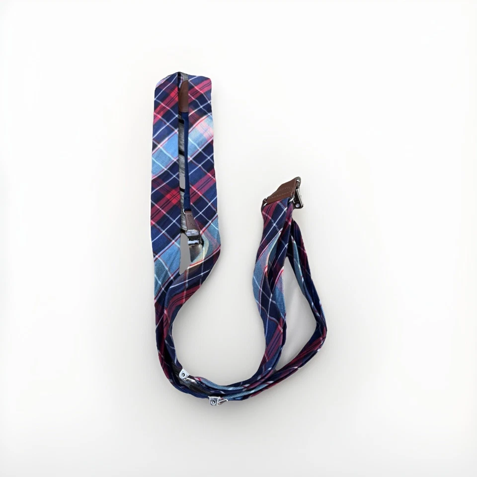 Подвески мужские синие и красные клетчатые - Изображение 1 из 1