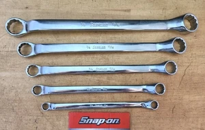 Snap On XB605A - 5 Pc SAE 10 Offset 12Pt Double Box End Wrench Set Nice - Picture 1 of 6