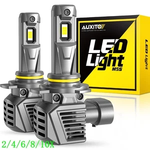 AUXITO HIR2 9012 LED Headlight Combo Bulb High/ Low Beam 120W Super White 2/4X - Picture 1 of 22