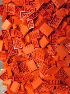 LEGO 100x Dachsteine 33° Slope  Rot  Haus Dach City gemischt Konvolut - Bild 1 von 1