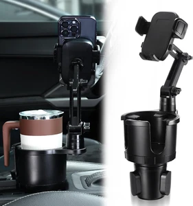 2 in 1 Phone Holder for Car with 360 Rotation Long Arm Cup Holder Cell Phone - Picture 1 of 1