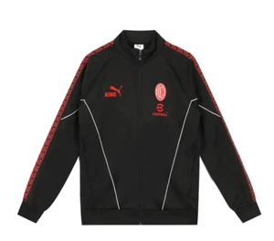 Puma Ac Milan Milan Puma Jacket Black 2025 26 Stadium Pre Match King Anthem - Picture 1 of 10