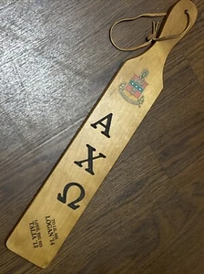 2013 2014 Gamma Epsilon Fraternity Sorority solid Wood Paddle - Picture 1 of 9