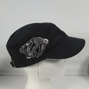 Nashville Predators Ladies Sequined Logo Adjustable Strapback Cap Hat Cadet NHL - Picture 1 of 7