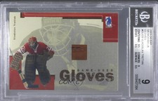 2003-04 ITG Be A Player Memorabilia Game-Used Gloves /30 Vladislav Tretiak BGS 9
