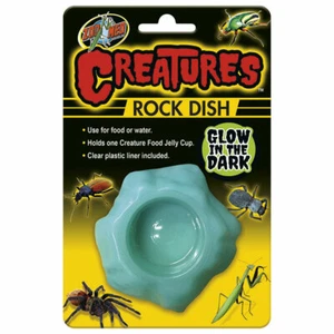 Zoo Med Creatures Glow in Dark Dish Food Water Bowl Reptile Viv Taratulas Insect - Picture 1 of 1