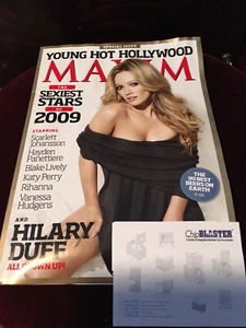 Maxim Magazine Jan 2009 Hilary Duff Cover Special Issue - Picture 1 of 9