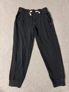 Polo Ralph Lauren Jogger Sweat Pants Black Youth Large 14 - 16 - Picture 1 of 6