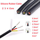 2/3/4 Core Soft Silicone Sheathed Power Cable Wire Flexible Tinned Copper Wires