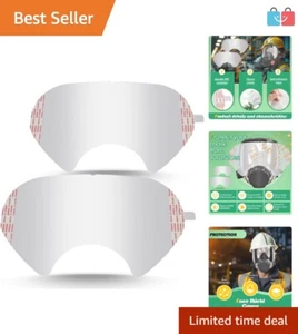 Durable Peel Off Lens Covers Compatible with 3M 6000, 6700, 6800 & 6900 Masks - Picture 1 of 7