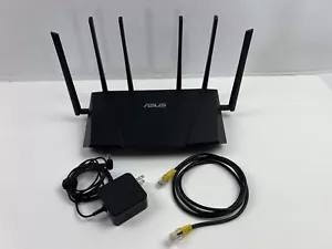 ASUS Wireless AC3200 Tri-Band Gigabit Router RT-AC3200 + Power + Cable TESTED - Picture 1 of 24