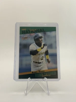 1992 Score National League Leaders Insert #40 Barry Bonds Pittsburgh Pirates - Image 1 of 2