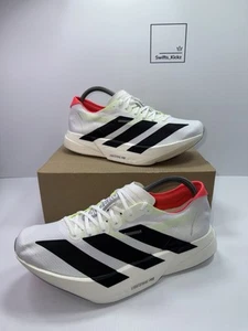 Adidas Adizero Adios Pro 4 Running Shoes - White / Black - Size UK 8 - JR1094 - Picture 1 of 11
