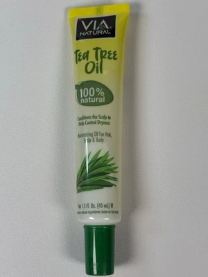 Aceite de árbol de té VIA Natural Ultra Care para cuero cabelludo, cabello, cuerpo -1,5 oz - 1 tubo Foto 1 de 2