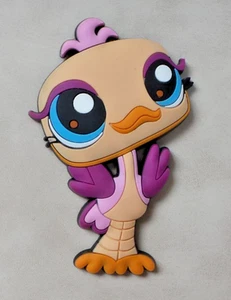 LITTLEST PET SHOP LPS HASBRO MAGNETIC MAGNET AIMANT EN RELIEF AUTRUCHE "© 09" - Imagen 1 de 2