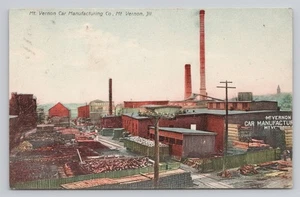 Mt Vernon Car Manufacturing Co Mount Vernon Illinois c1909 Postkarte - Bild 1 von 2
