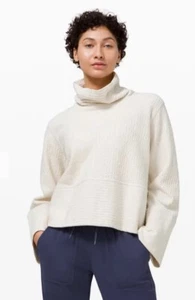 Lululemon Retreat Yourself DAMENPULLOVER IN ELFENBEIN GRÖSSE XS/S NEU MIT ETIKETT - Bild 1 von 10