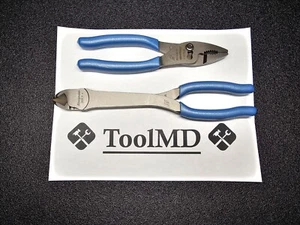 Snap-on Tools USA NEW 2pc PEARL BLUE Heavy-Duty Diagonal Cutter & Plier Lot Set - Picture 1 of 12