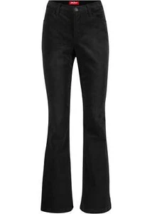 Stretch-Cordhose Flared petite Gr. 50 Schwarz Damen Hose Freizeit-Pants Neu - Bild 1 von 1