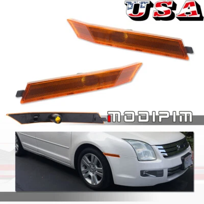 Carcasas de luces de señalización delanteras ámbar para Ford Fusion y Mercury Milan 2006-2009 Foto 1 de 4