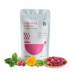 Mezcla de té Goddess - Equilibrio hormonal, té de hierbas orgánico, mezcla de té Wellness - Imagen 1 de 8