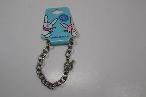 1JD Bracciale Charm Maglia Catena Happy Bunny Claire's - Foto 1 di 3