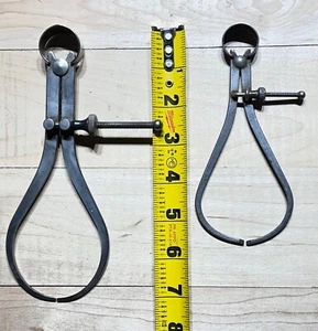 2 x Spring Outside Calipers, 1 x Union Tool Co. Orange MA - Picture 1 of 5