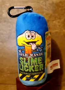 Toxic Waste Candy Slime Licker BLUE RAZZ Beanie Plush Carabiner Clip Keychain - Picture 1 of 4